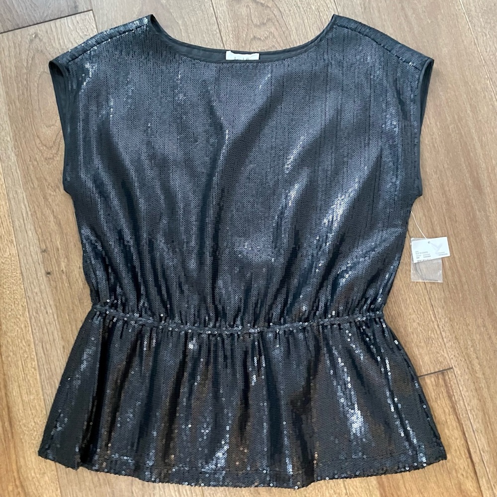 Kate Hill sequin peplum top